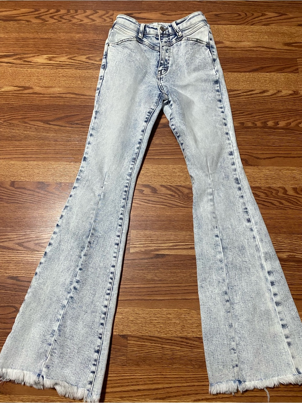 KanCan Light Blue Acid Wash Flare Jeans